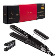 Revolutionäres Haarstyling, Dampfkeramik-Dampfgerät mit Argan-Infuser für ultimativen Glanz, Doppelspannung