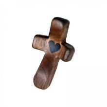 2 Handheld Holz Kreuz Ermutigung Geschenk Holz halten Hand