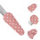 2Pcs Scissor Protectors Pink Dot Design Durable Shear Covers 3