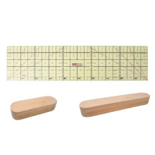 Heißes Saumlineal, Schneiderklöppel-Set zum Nähen, Holz-Quiltklöppel mit Skala zum Glätten von Stoff,
