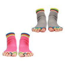 2 paar antislipsokken met siliconen yoga, , fitness
