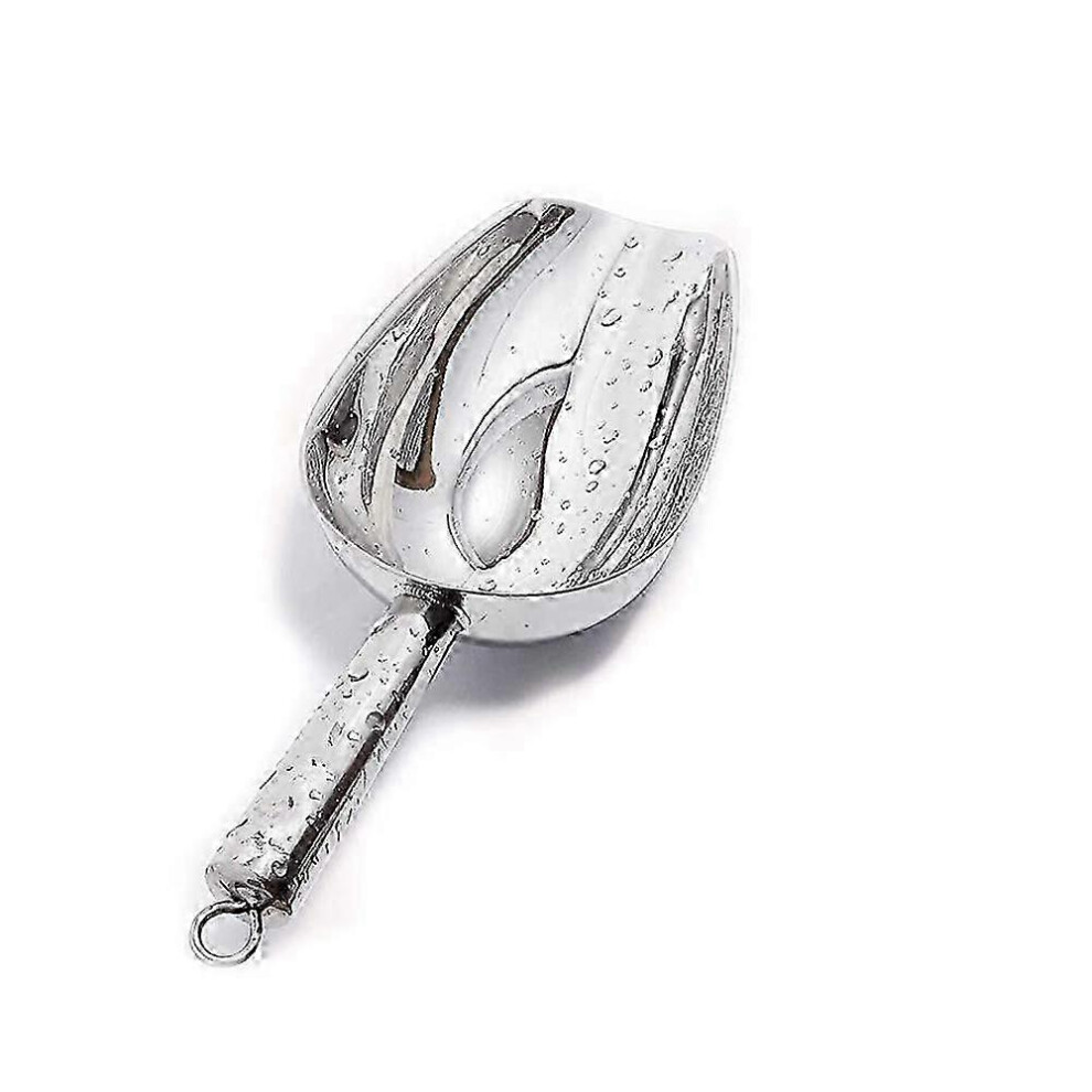 Stainless Steel Ice Scoop, Coffee Bean Flour Scoop, Food Scoop, Scraper for Bar Buffet, Party, Wedding, Kitchen Tools (M)