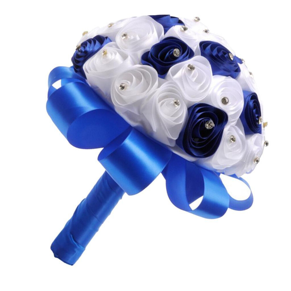 Beautiful Bridal Rose Hand Bouquet Hand Tied Flower Wedding Supply-image-OPC-PKRK276-NEW