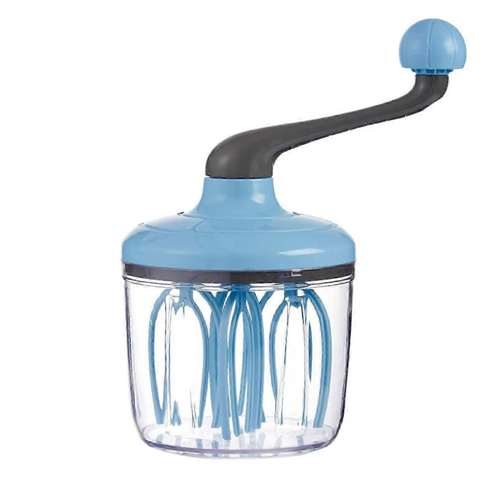 Manual Egg Beater, Rotary Whisk, Hand Egg Mixer, Rotary Egg Whisk, Easy To Use And Efficient, Sky Blue