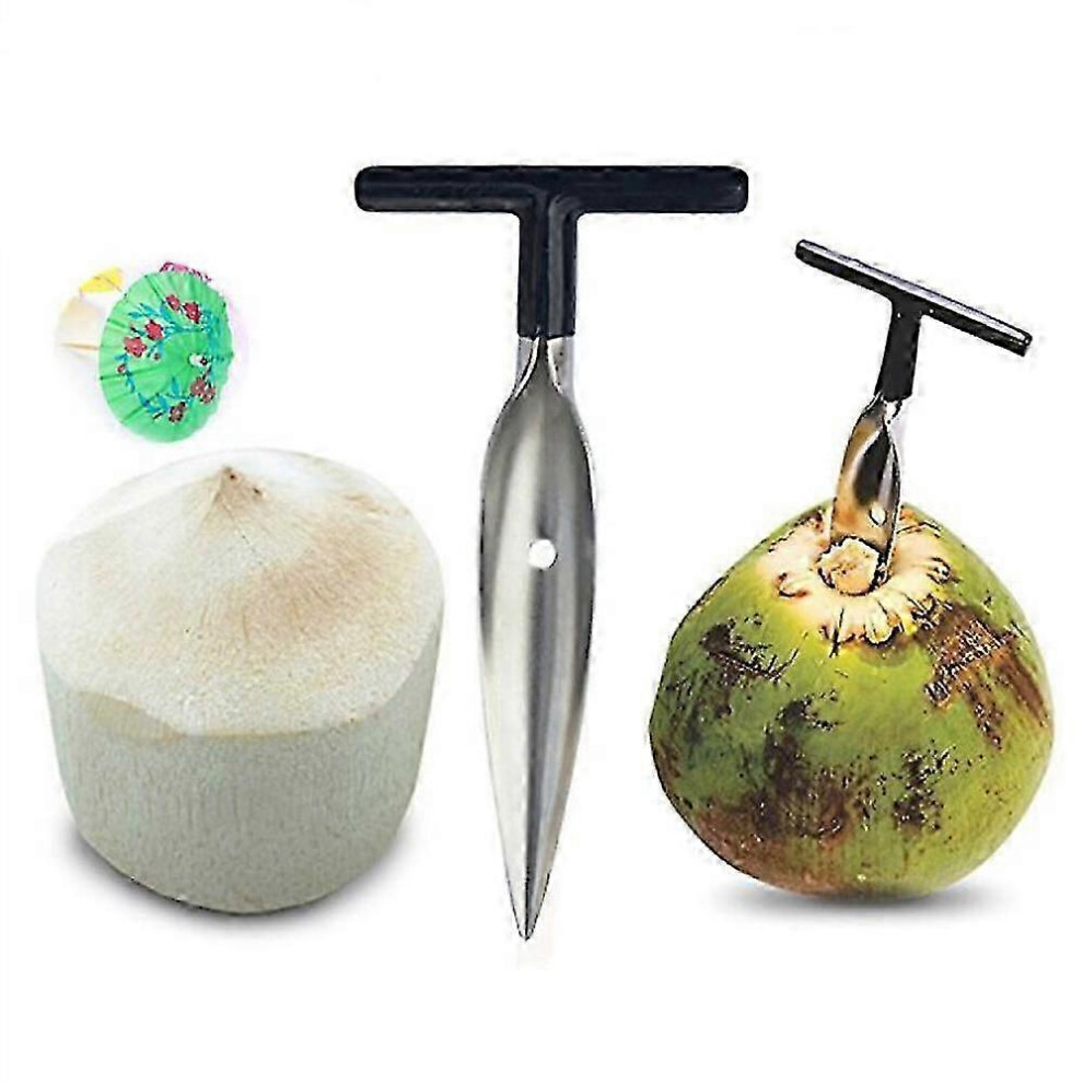 Coconut Opener, Stainless Steel Coconut Knife for Young and Fresh Coconut Water