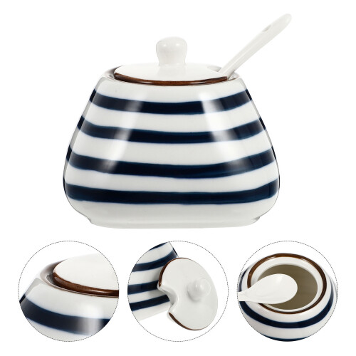 1 Set Multi-Functional Spice Canister With Spoon Lid 1