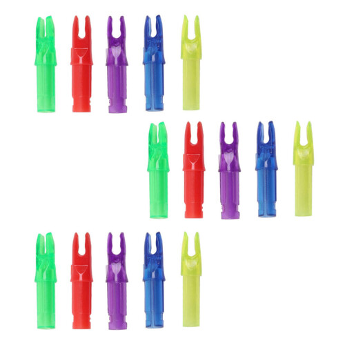 15pcs arrow tail protective covers plastic nock archery accessories