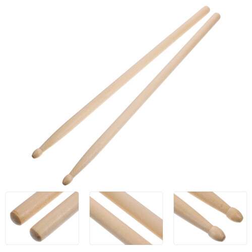 6Paires Baguettes De Percussion Bois D'érable Confortables 2