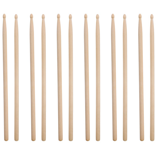 6Paires Baguettes De Percussion Bois D'érable Confortables 1