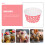100Pièces Papier De Cuisson Rose Pour Mini Cupcakes Et Muffins 7