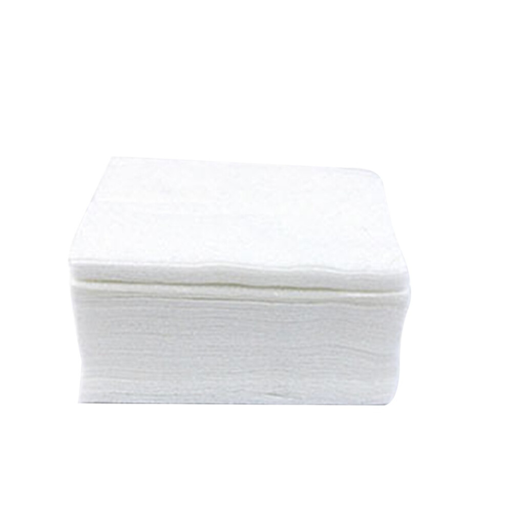 Aboofan 100Pcs Thin Cotton Pads In Plastic Box, 6X7cm, White, Single Layer