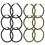 12pcs professional blousing ropes multi-function elastic straps 7