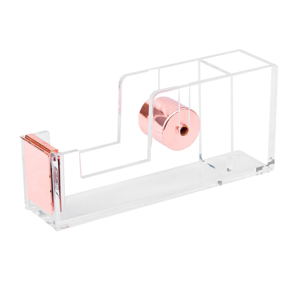 Acrylic Tape Dispenser Portable Cutter For Home Office Desktop Use 3301131297510
