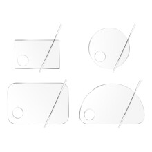 acrylic makeup foundation tray color palette beauty accessories set