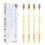 4pcs bamboo handle toothbrush with black nylon bristles 5