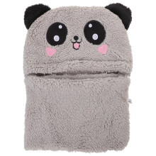 kids hooded scarf with animal ears winter neck warmer