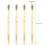 4pcs bamboo handle toothbrush with black nylon bristles 3