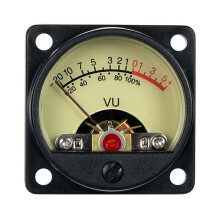 2.8-3.3V 20mA 500 Ohm High Precision VU Level Audio Volume Meter Small DC Ammeter Compact Size For Audio 2.8-3.3V Range