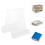 1Pc Clear Acrylic Book Display Stand Simple Home Bookend Organizer 7