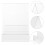 1Pc Clear Acrylic Book Display Stand Simple Home Bookend Organizer 4