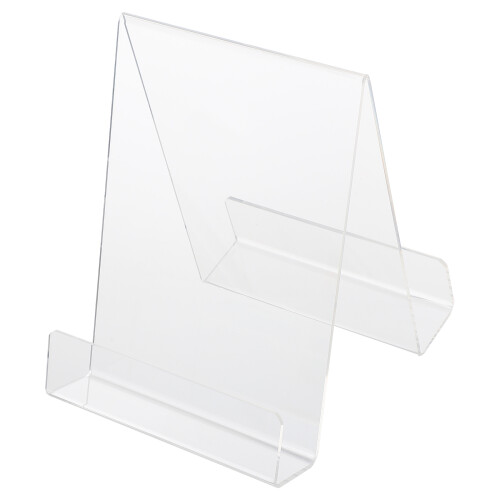1Pc Clear Acrylic Book Display Stand Simple Home Bookend Organizer