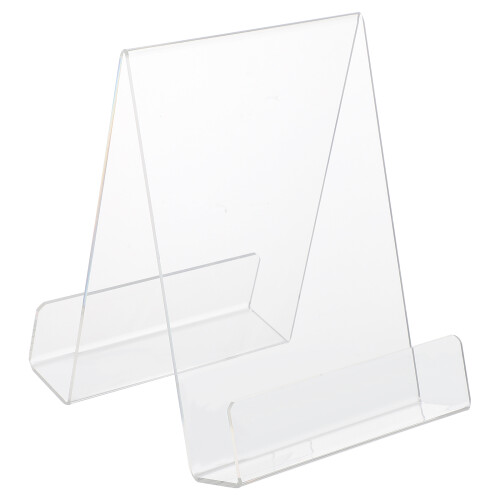 1Pc Clear Acrylic Book Display Stand Simple Home Bookend Organizer 1