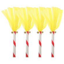 4St Duurzame PVC Gele Podium Sticks Voor Cheer En Feestgebruik
