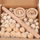 1 set macrame diy material wall hanging with wood sticks and circles 8