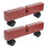 2pcs room divider stand with wheels, panel bracket and screen support 8