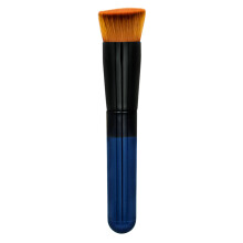 angled flat foundation brush with dense bristles for liquid cream blending