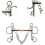 Horse Bit All Purpose With Hooks Rustproof Full Cheek Snaffle 127 Mm Metal 2