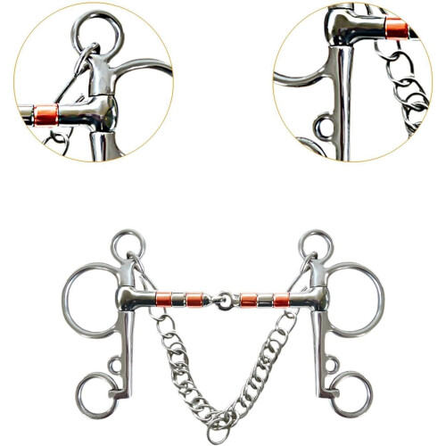 Horse Bit All Purpose With Hooks Rustproof Full Cheek Snaffle 127 Mm Metal 1