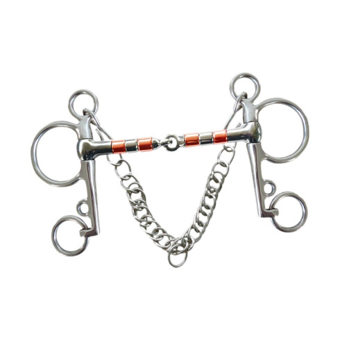 Horse Bit All Purpose With Hooks Rustproof Full Cheek Snaffle 127 Mm Metal