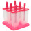 Reusable Rosy Ice Cream Maker Ice Lolly Molds with Base 10