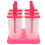 Reusable Rosy Ice Cream Maker Ice Lolly Molds with Base 4