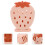 pink plastic pineapple chopstick holder with drainage rack 4