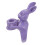 Violet Easter Rabbits Ring Iron Cartoon Cute Rabbit Candle Holder 9