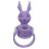 Violet Easter Rabbits Ring Iron Cartoon Cute Rabbit Candle Holder 2