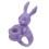 Violet Easter Rabbits Ring Iron Cartoon Cute Rabbit Candle Holder 8
