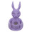 Violet Easter Rabbits Ring Iron Cartoon Cute Rabbit Candle Holder 5