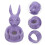 Violet Easter Rabbits Ring Iron Cartoon Cute Rabbit Candle Holder 3