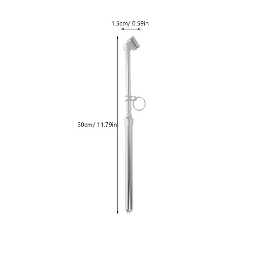 Manomètre De Pression Pneu Acier Inox Argent 1
