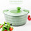 1 pc large capacity drain basket fruit storage container olive green 7