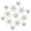 30pcs snowflake shaped push pins for christmas decorations and drawing 5