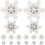 30pcs snowflake shaped push pins for christmas decorations and drawing 10
