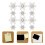 30pcs snowflake shaped push pins for christmas decorations and drawing 11