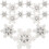30pcs snowflake shaped push pins for christmas decorations and drawing 1