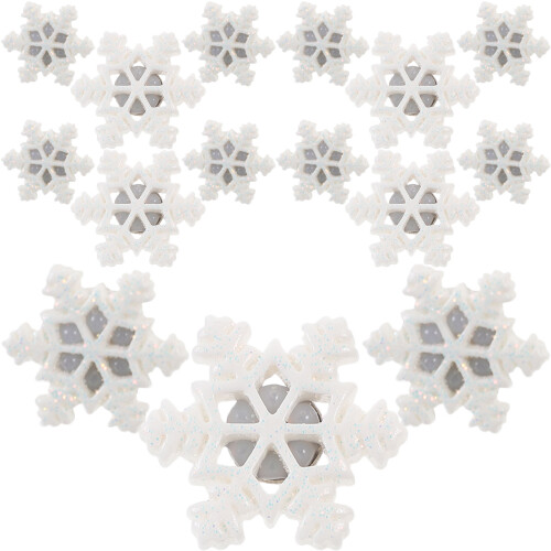 30pcs snowflake shaped push pins for christmas decorations and drawing