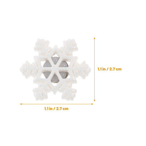 30pcs snowflake shaped push pins for christmas decorations and drawing 2