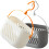 2 Pcs Kitchen Hanging Basket Vegetable Baskets For Kitchens Travel 8